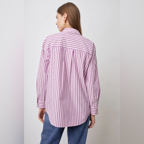 Rails Arlo Button Down Shirt Cali Stripe Long Sleeve Small Collared - Picture 3 of 10